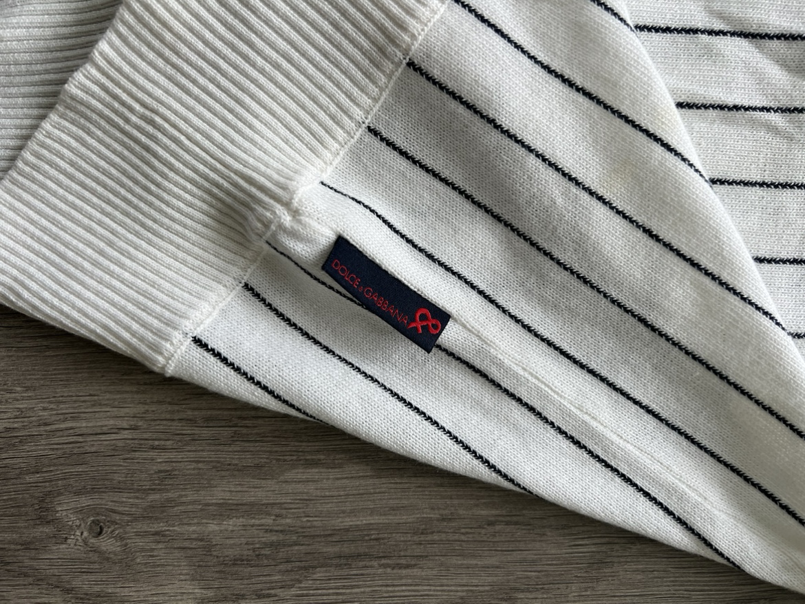 Dolce & Gabbana White Striped Sleeveless Sweater - photo 4