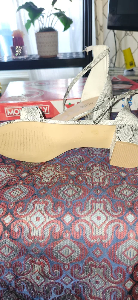 Ardene Snake Print Block Heel Sandals image indicator(6)