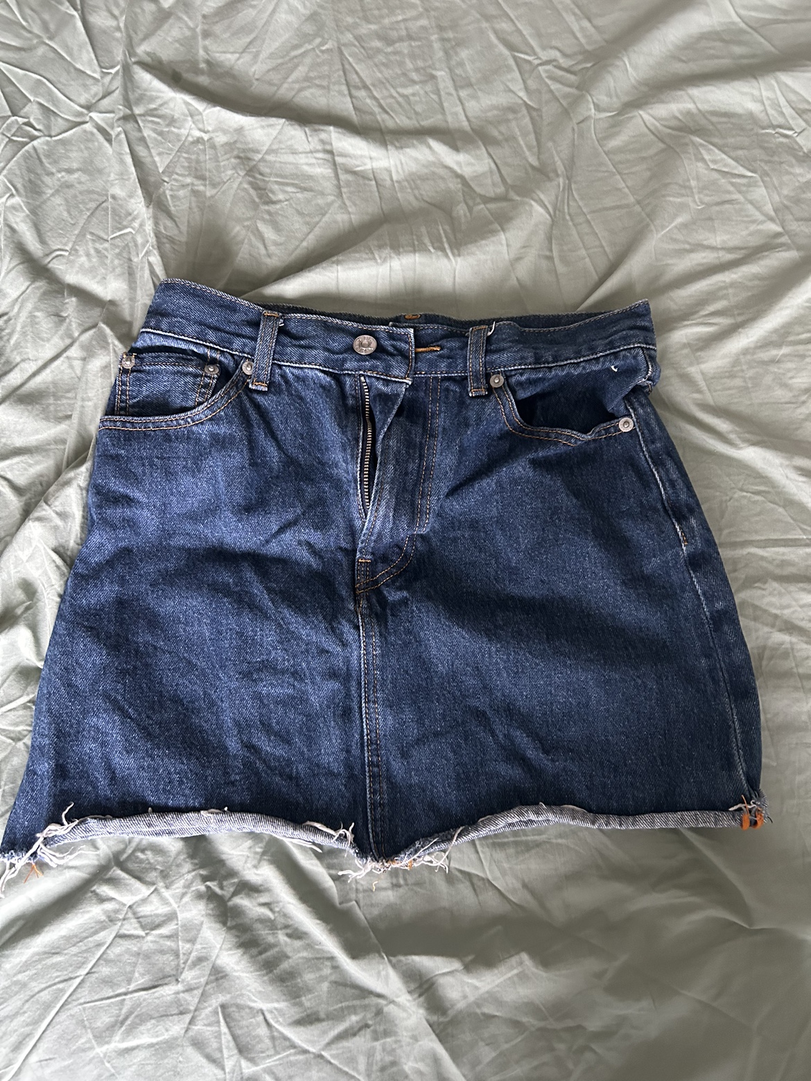 X-Girl Denim mini skirt