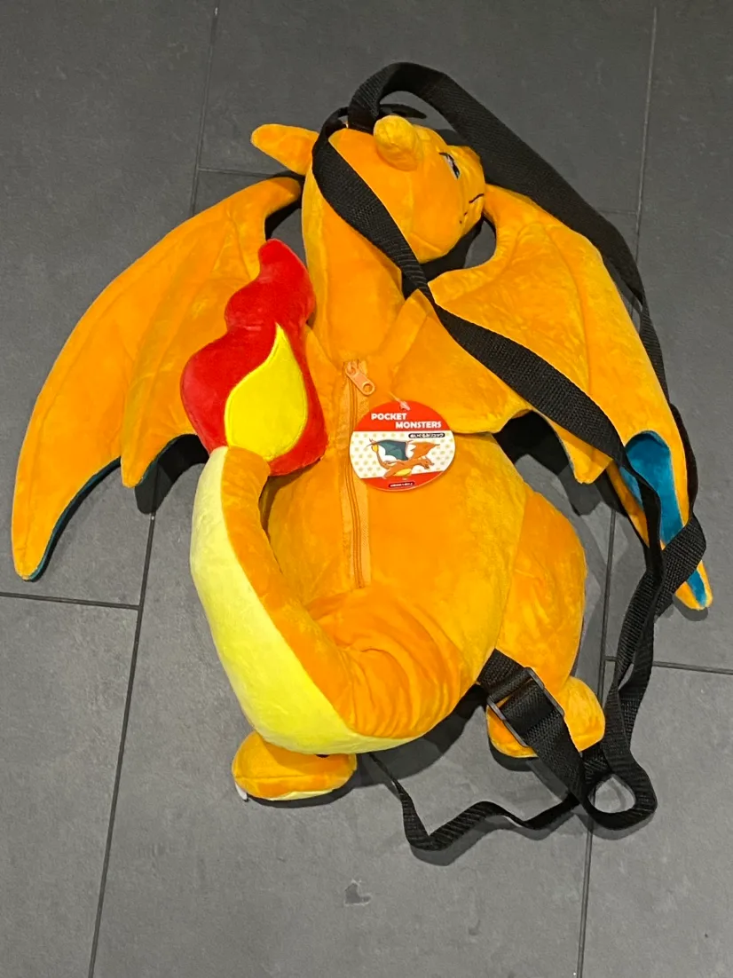 Charizard Pokemon Plush Backpack Halloween costume anime cosplay image indicator(3)
