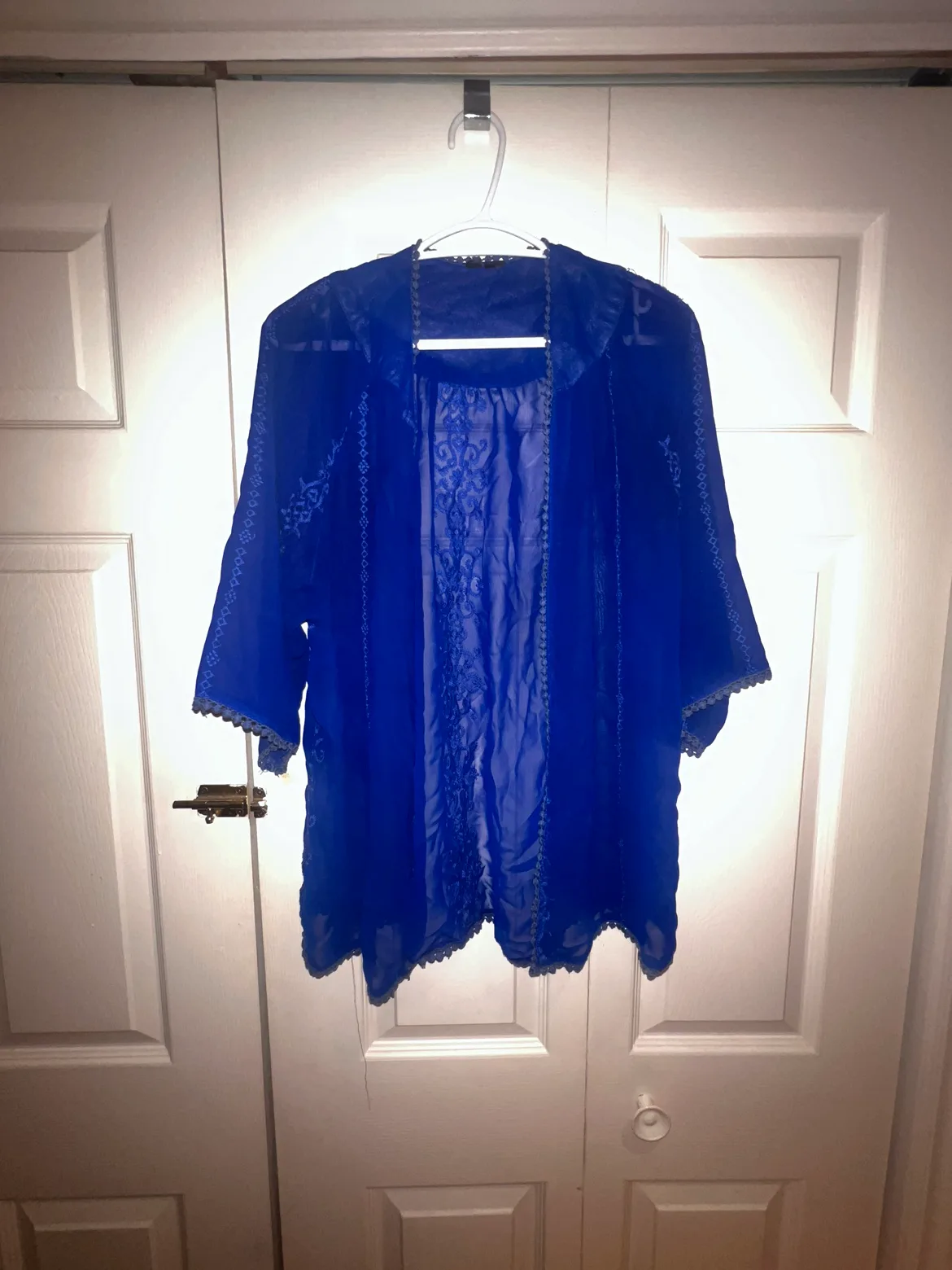 Blue Embroidered Kimono thumbnail