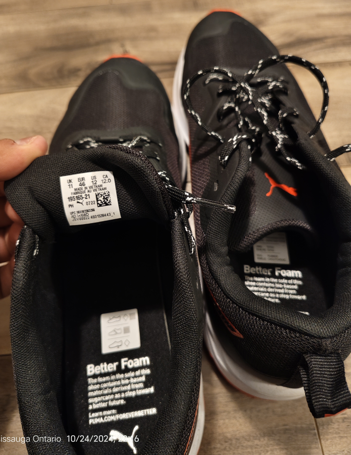 Puma Men's Running Shoes - Black - Size 12 - BRAND NEW, UNUSED - photo 5