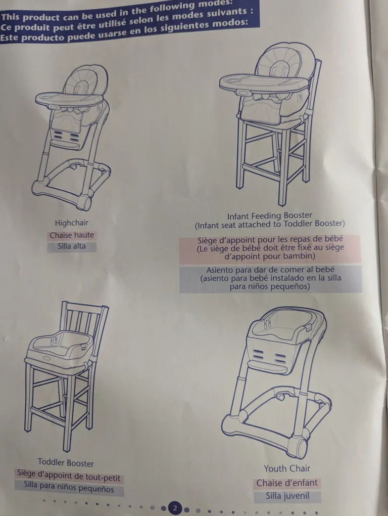 Graco Blossom Convertible 6 in 1 High chair image indicator(9)