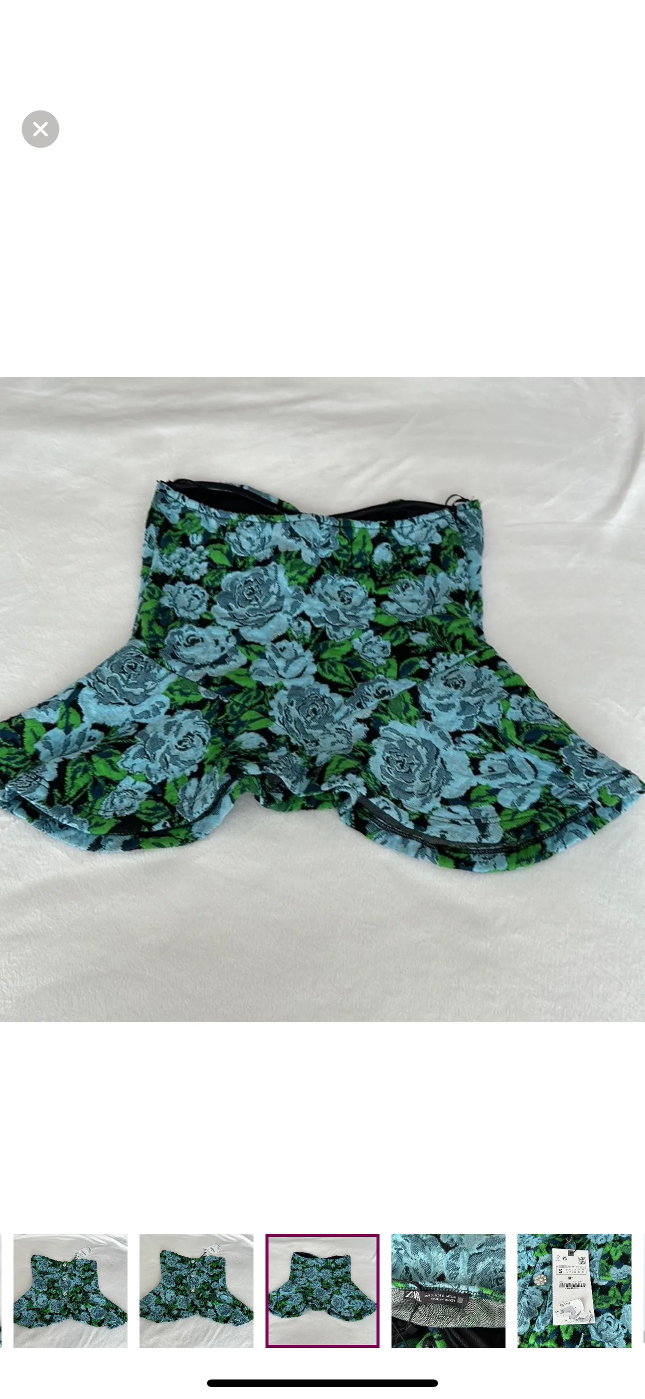 Zara Floral Strapless Top image indicator(10)