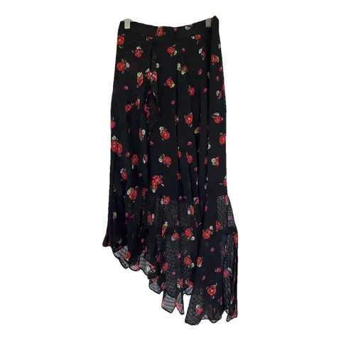Brand New The Kooples Women's Silk Midi Skirt - photo 4