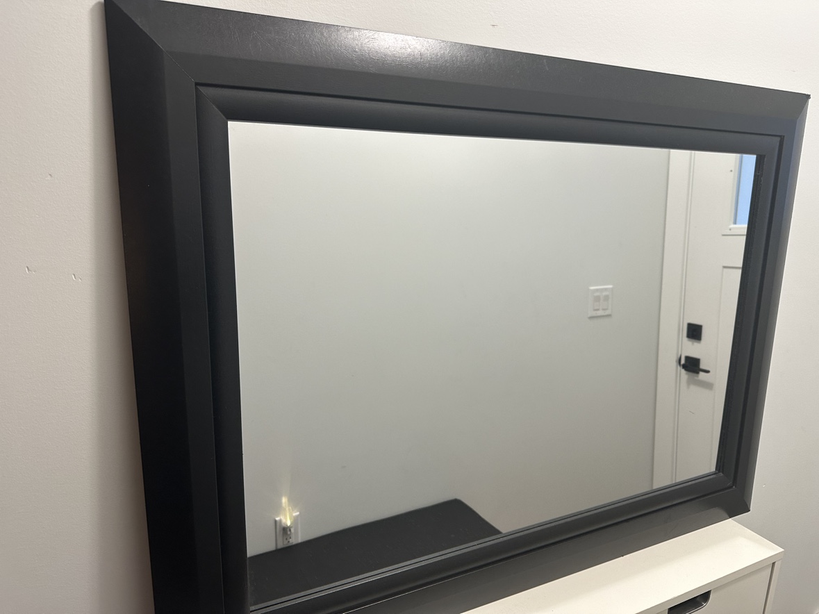 Large Black Mirror - Great Condition