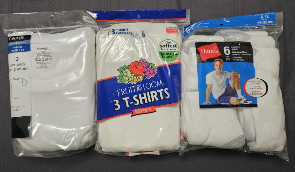Men's Undershirts and Socks