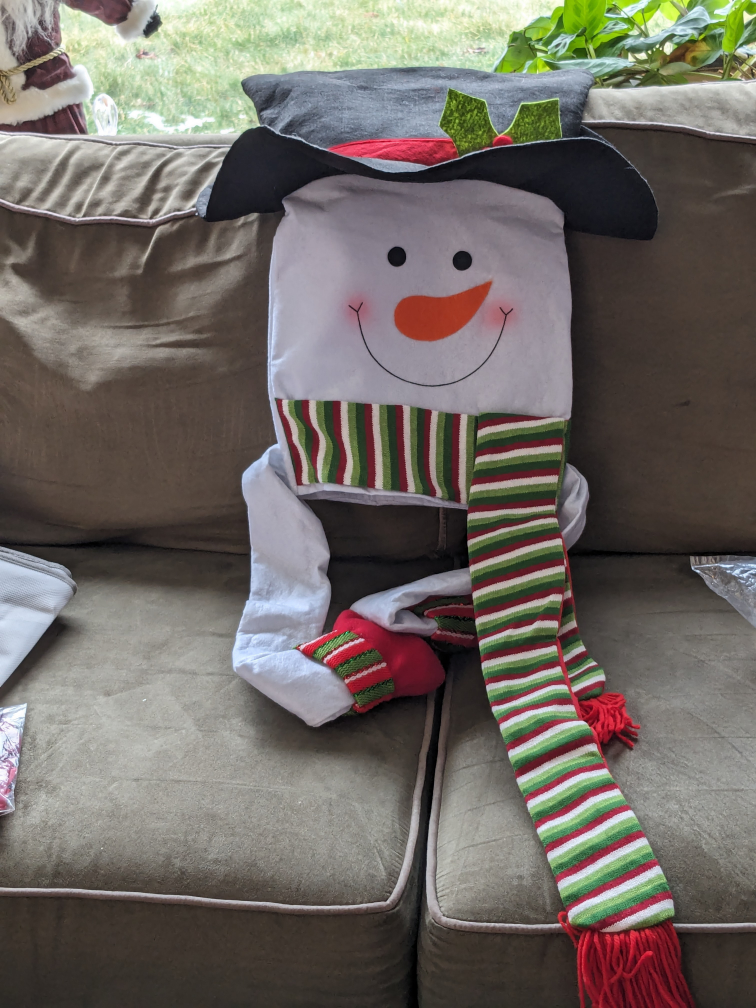 Large Snowman Christmas tree topper - photo 2