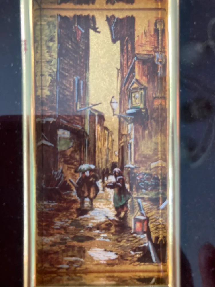 Set of Three Framed 22 Karat Gold Leaf Pictures image indicator(3)