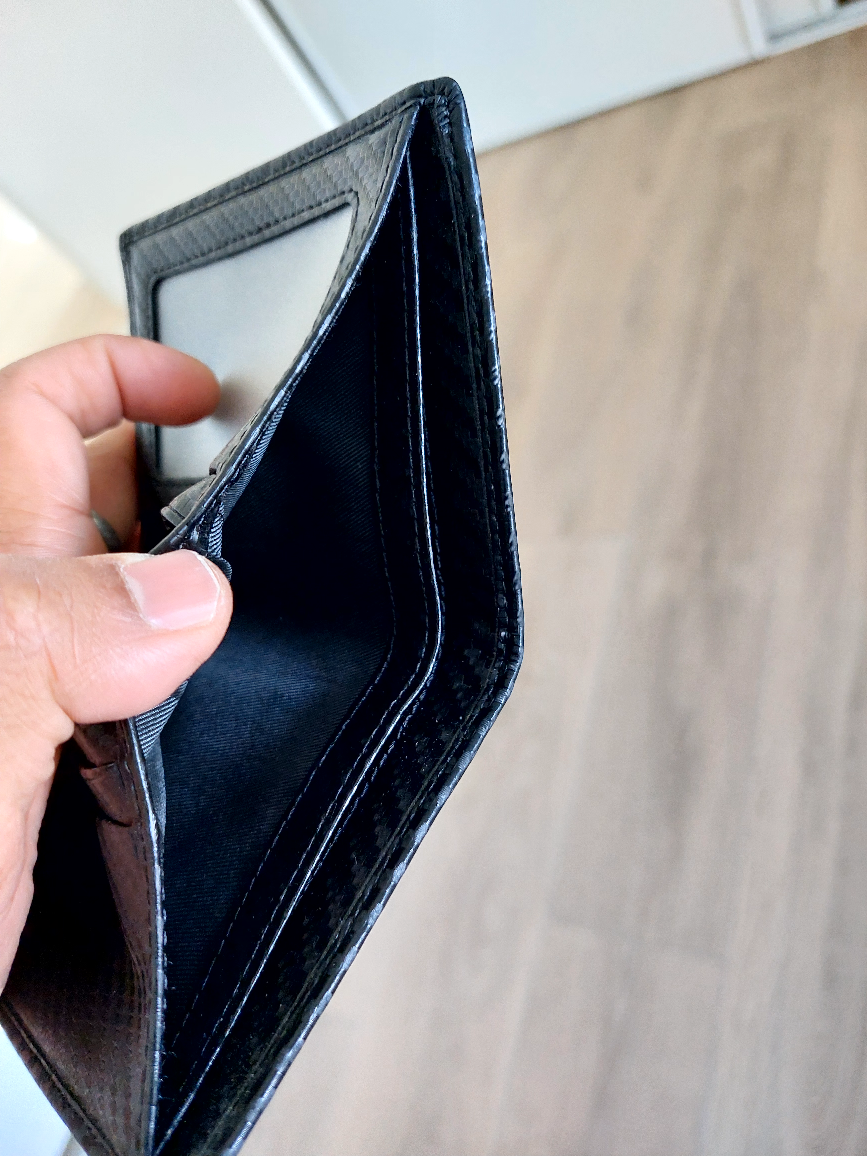 Black Carbon Fibre Men's Wallet - photo 2