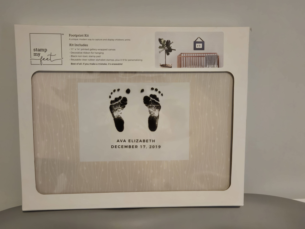 Footprint Kit - Baby Hand and Footprint Canvas