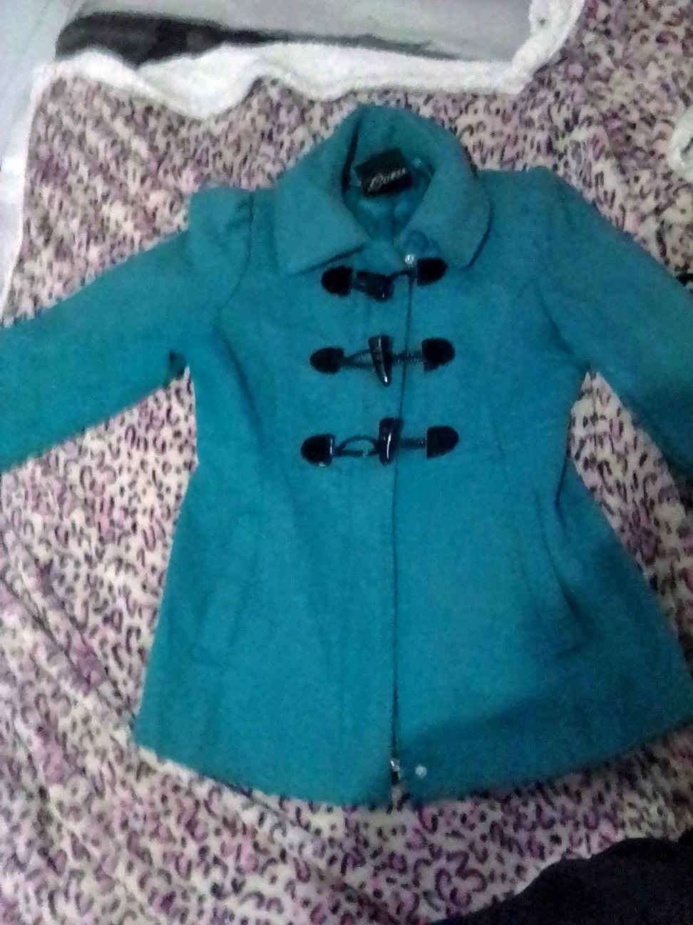 Guess Teal Toggle Coat #freecycle