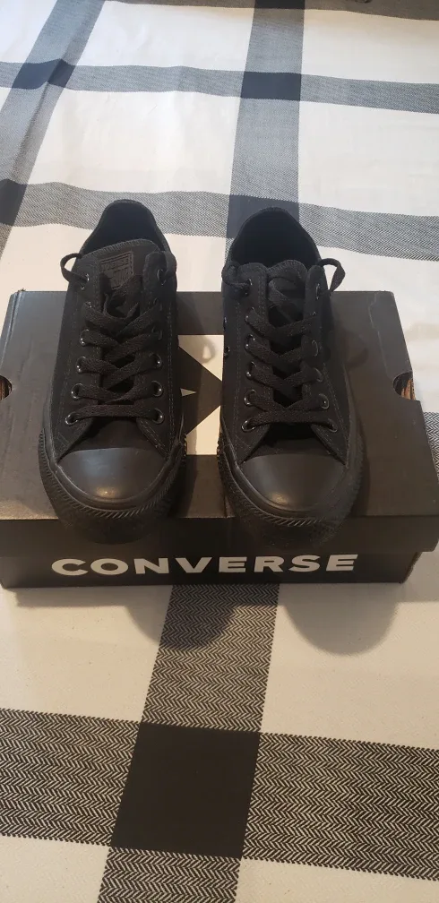 Converse All Star Black Low Top Sneakers thumbnail