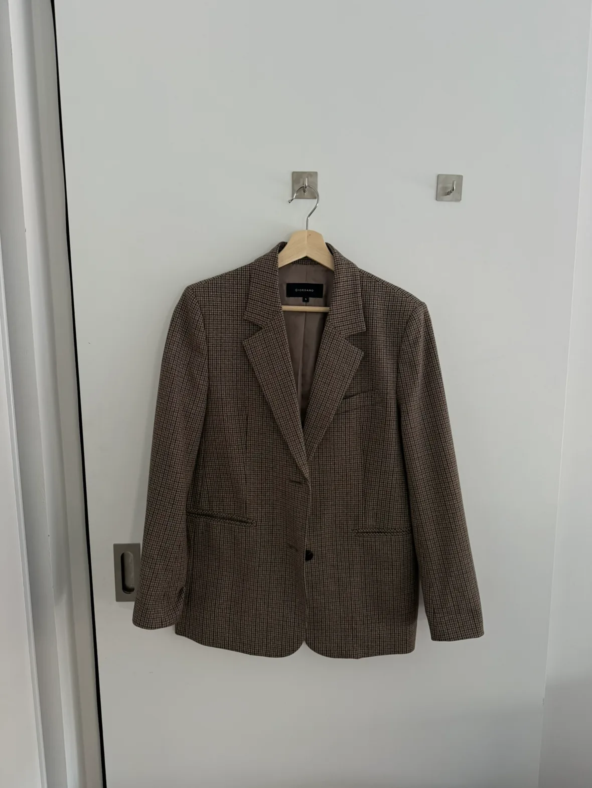 Brown & Black Plaid Blazer thumbnail