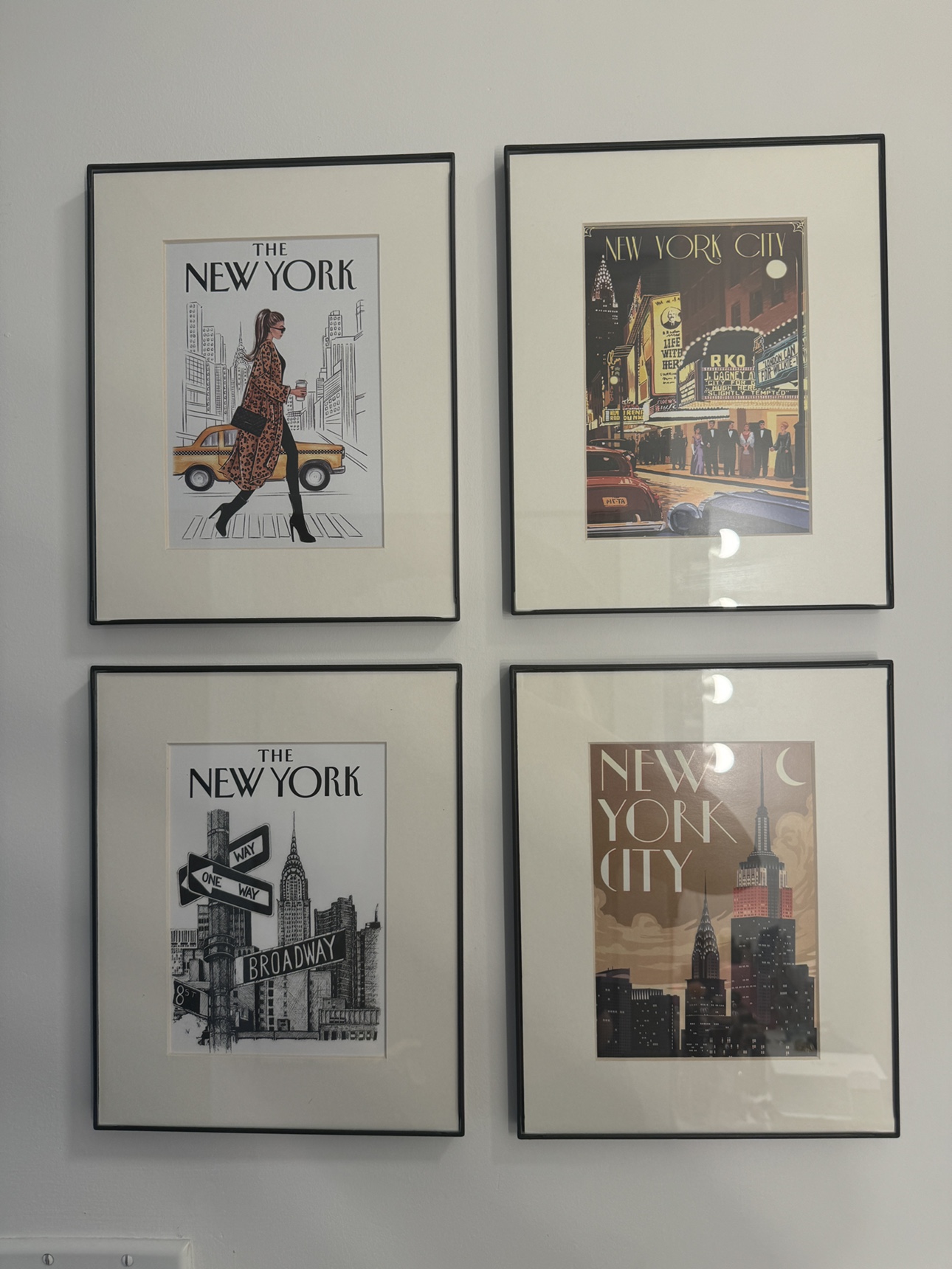 Set of 4 New York City Prints