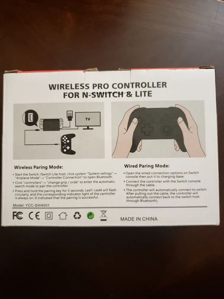 Wireless Pro Controller for Nintendo Switch image indicator(2)