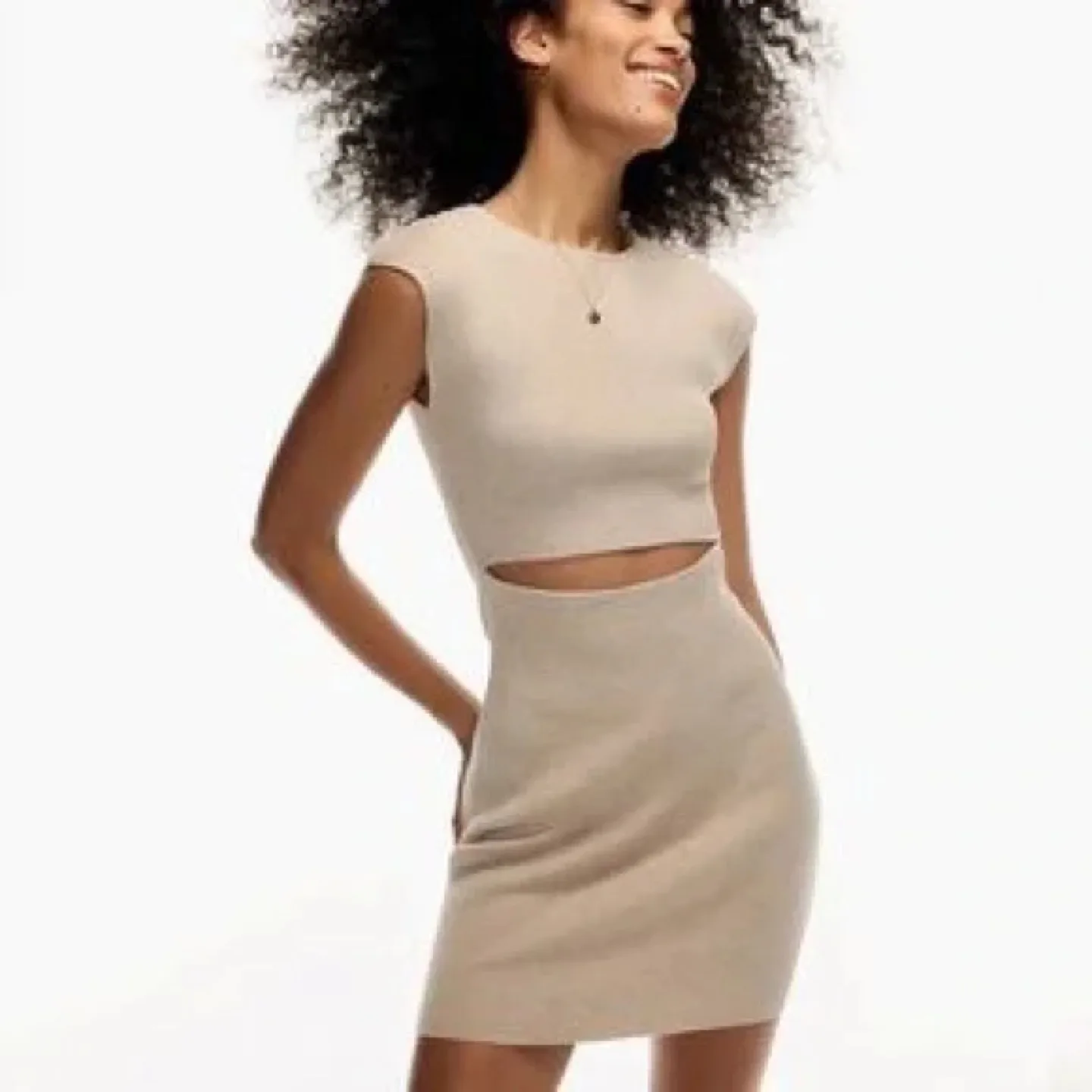 Wilfred Free cutout knit mini dress image indicator(2)