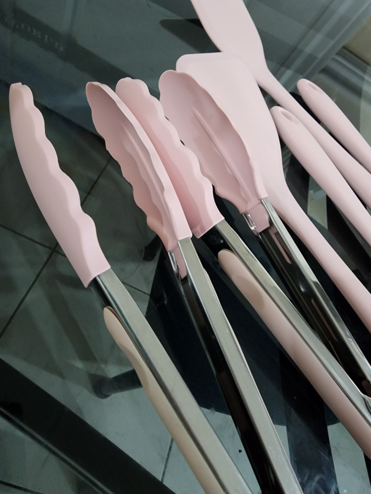 Pink Silicone Kitchen Utensil Set - photo 2