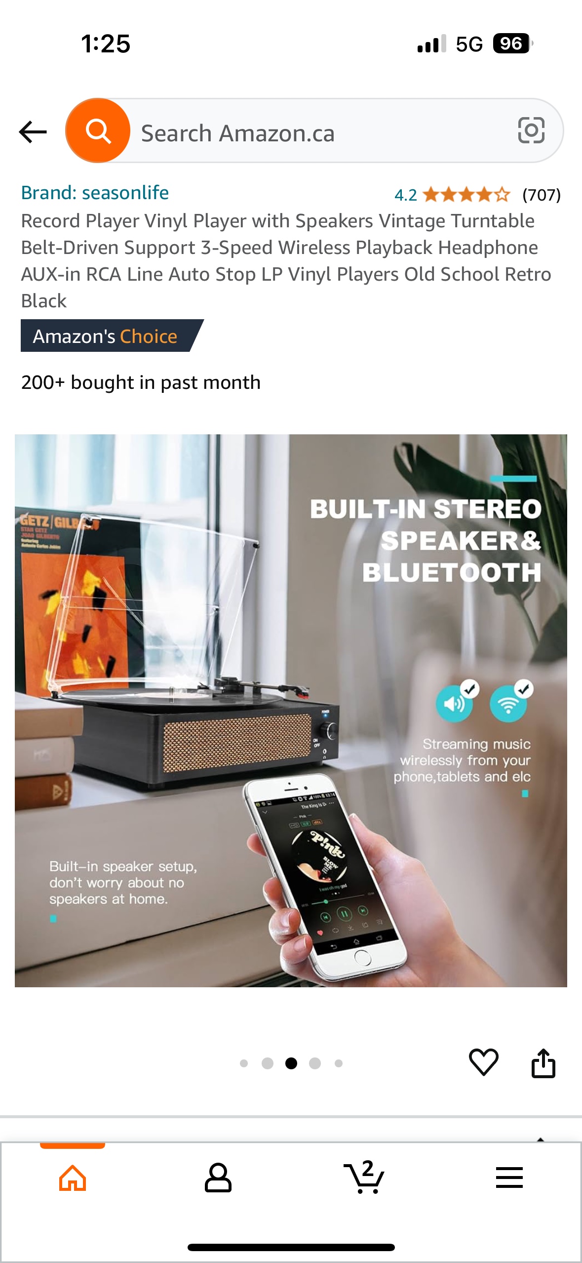 Bluetooth Record Player - photo 2