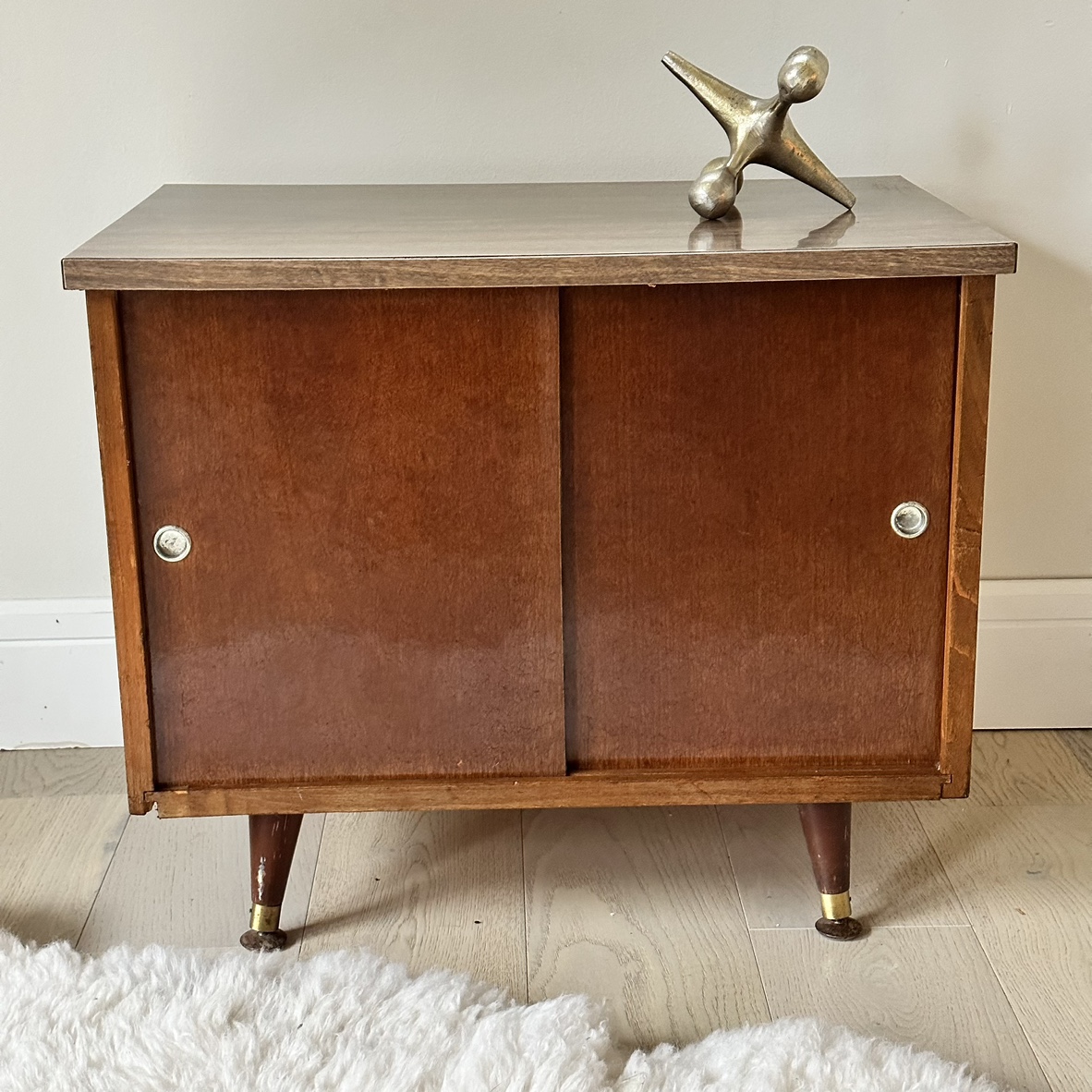 Mid-Century Modern Sliding Door Cabinet - photo 2