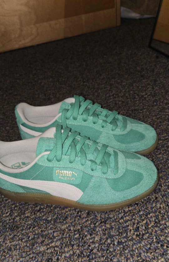 Puma Palermo Suede Green Sneakers