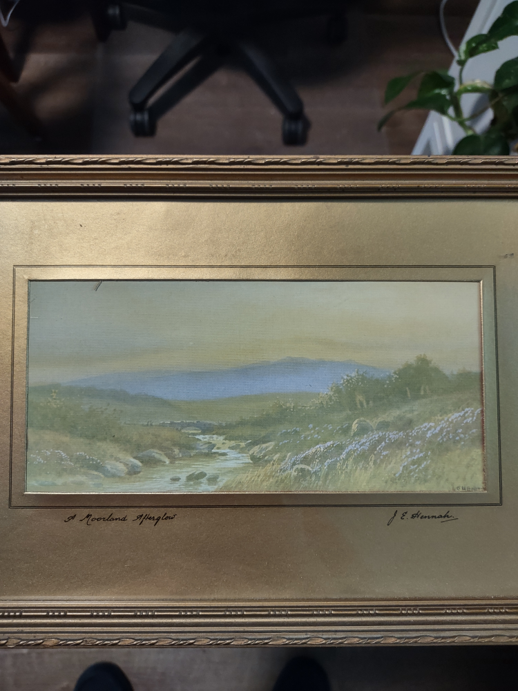 J.E. Hennah "A Moorland Afterglow" Painting - photo 2