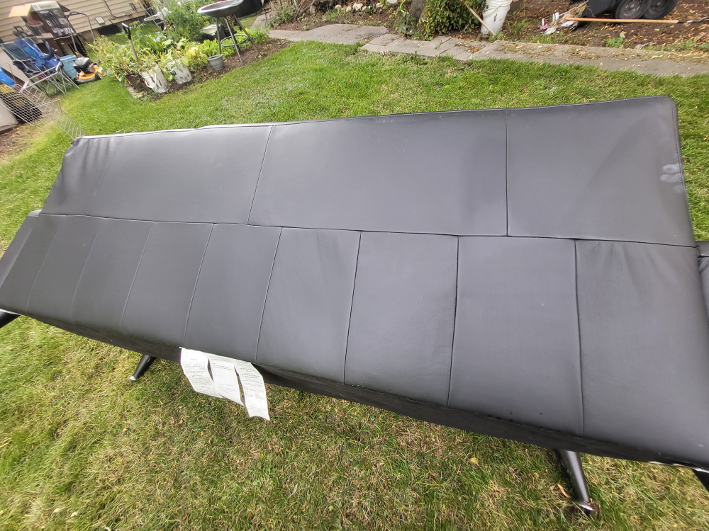Black Leather Sofa $300 - photo 3