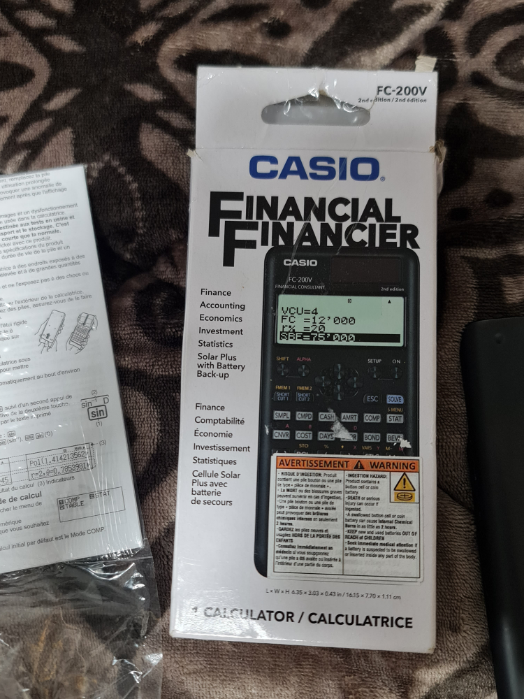 Casio FC-200V Financial Consultant Calculator (2nd Edition) - photo 5