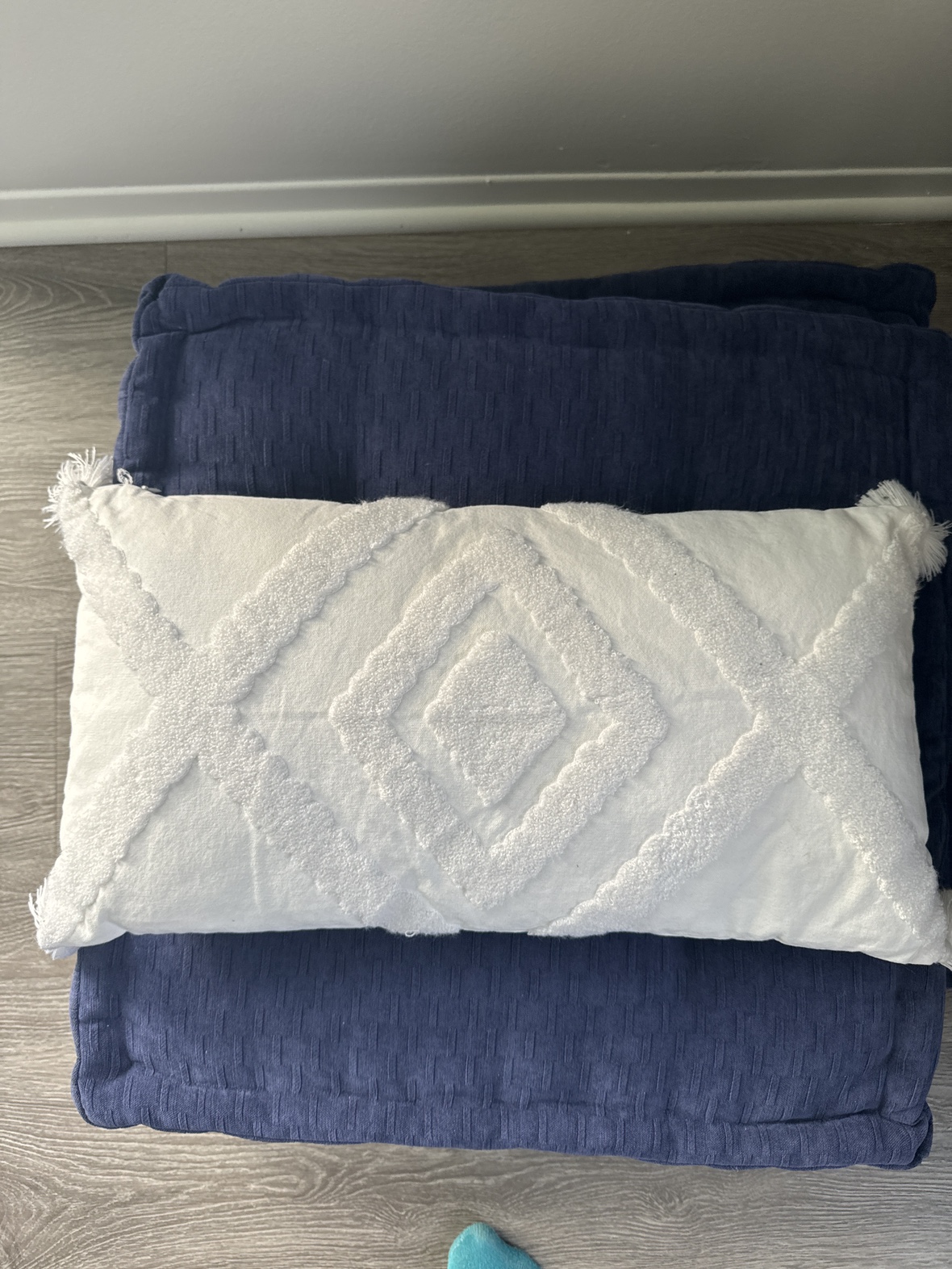 White throw pillow #freecycle