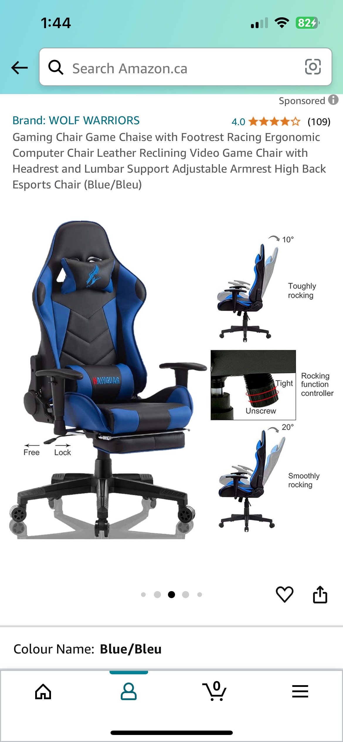 Moving out sale! Gaming Chair with Footrest - photo 4