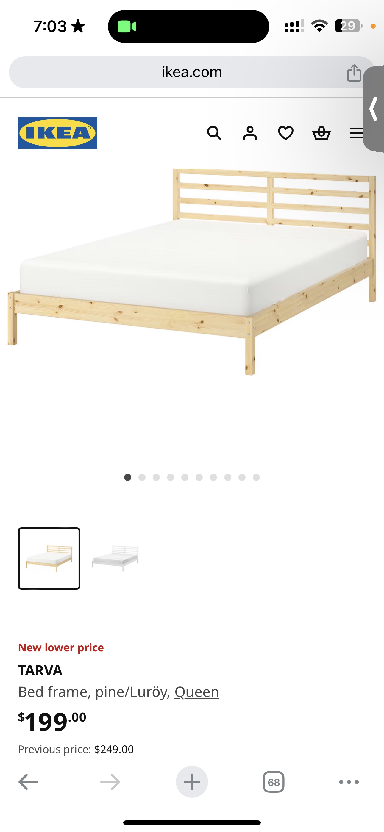 IKEA TARVA Queen Bed Frame - photo 2