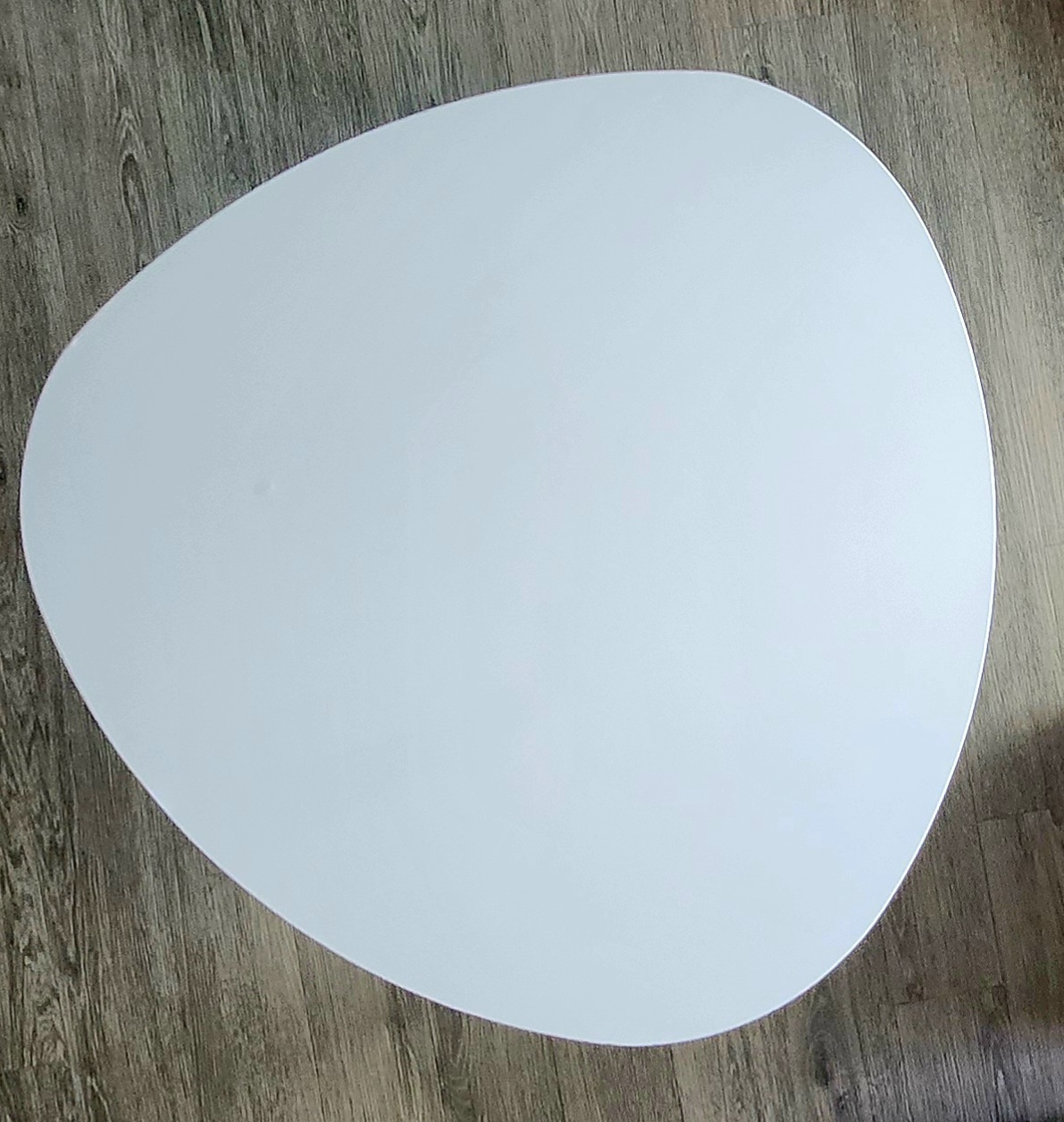 White Oval Coffee Table with Wooden Legs Structube - photo 3