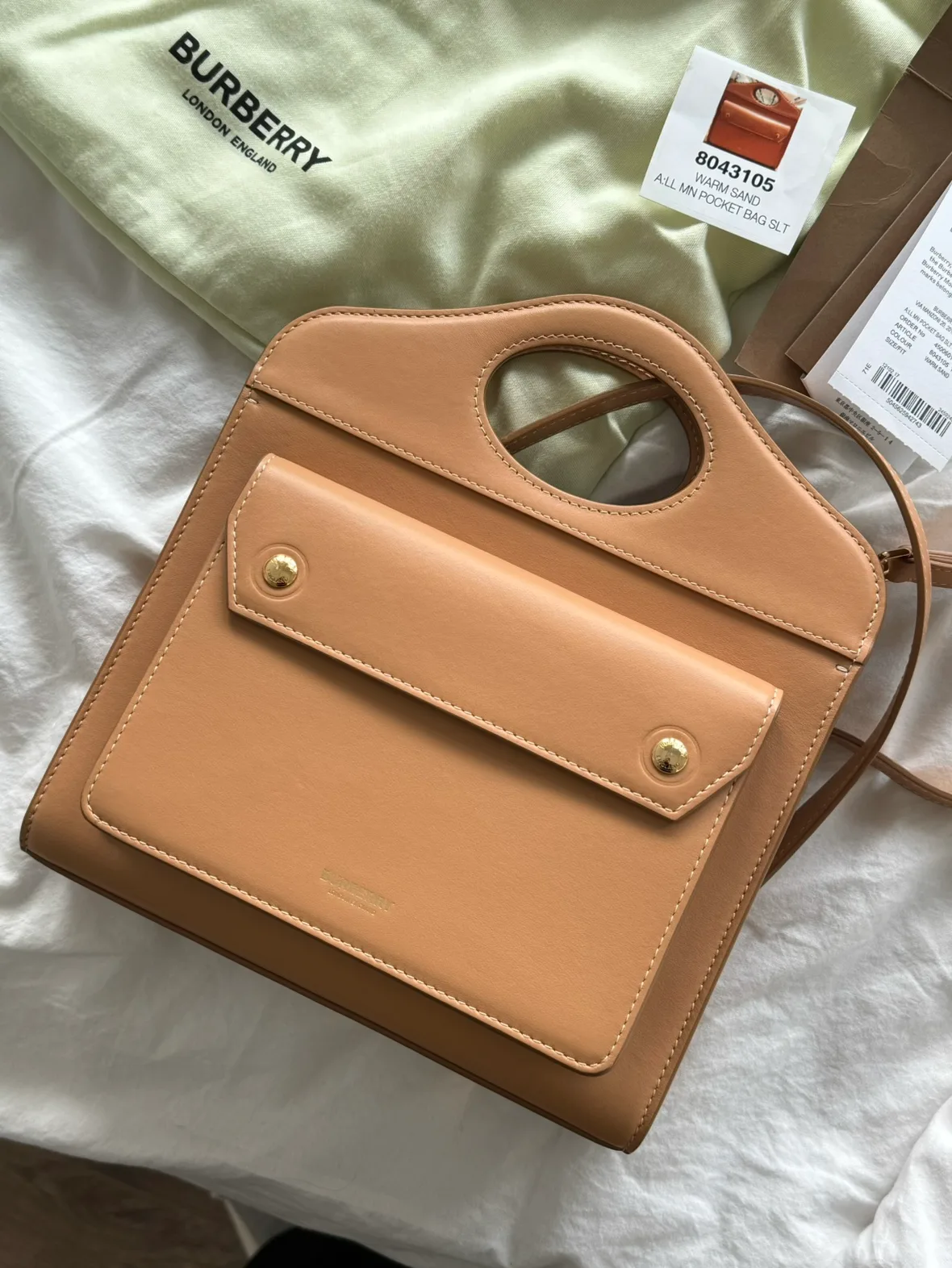Burberry Warm Sand Pocket Bag Slt (org 2990) image indicator(3)