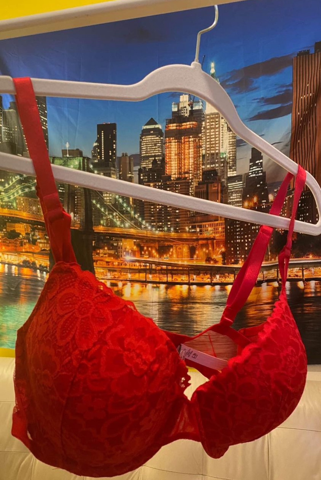 Victoria's Secret Red Lace Bra