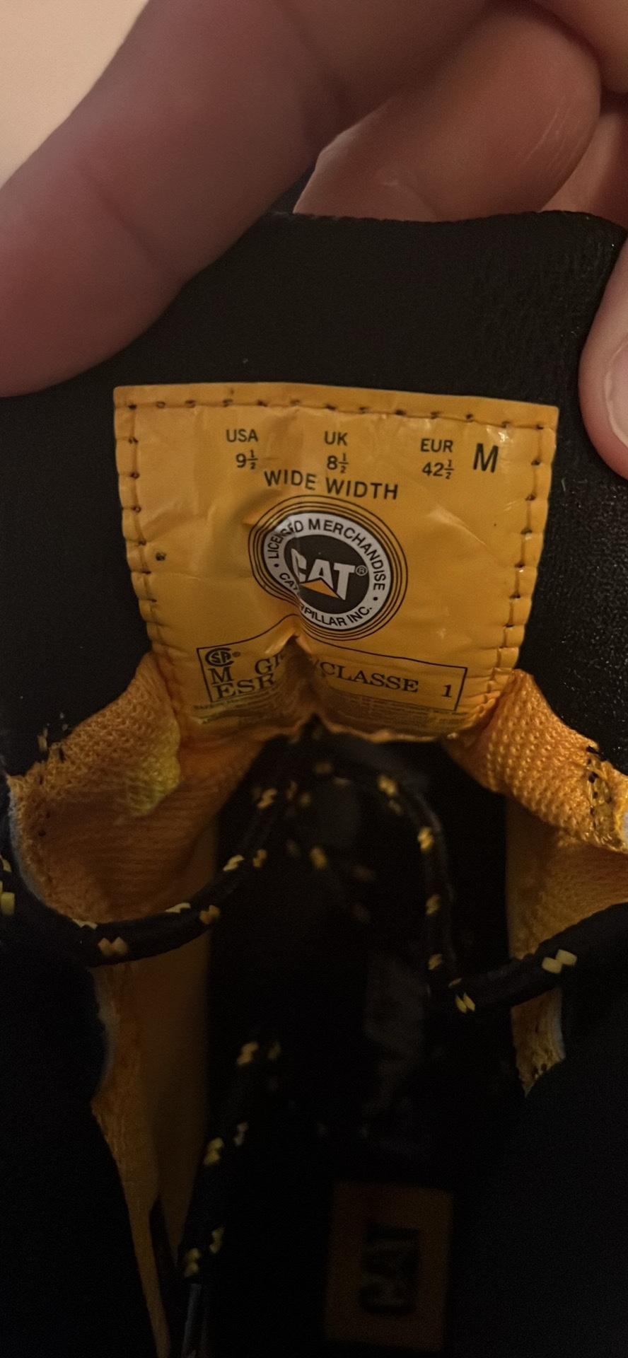 Caterpillar Work Boots Size 9 1/2 Wide