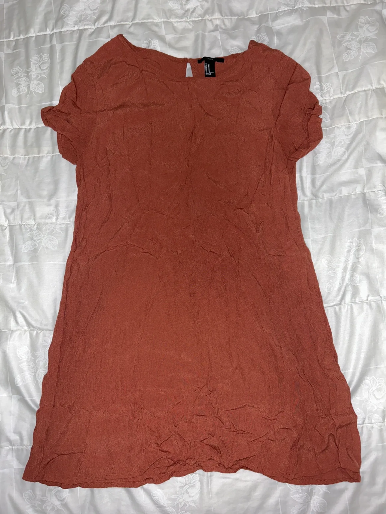 Forever 21 Rust Orange Dress #freecycle thumbnail