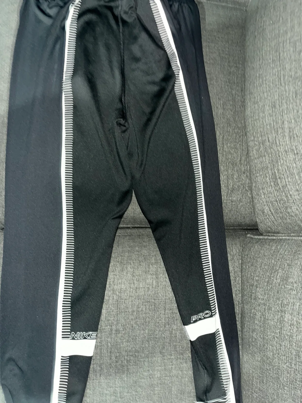 Nike Dri-FIT Running Tights - Black & White image indicator(8)