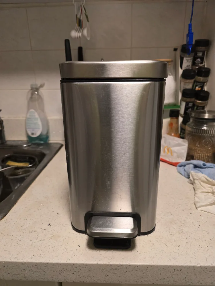 🗑️ Kohler 6L Stainless Steel Step Trash Bin image indicator(2)