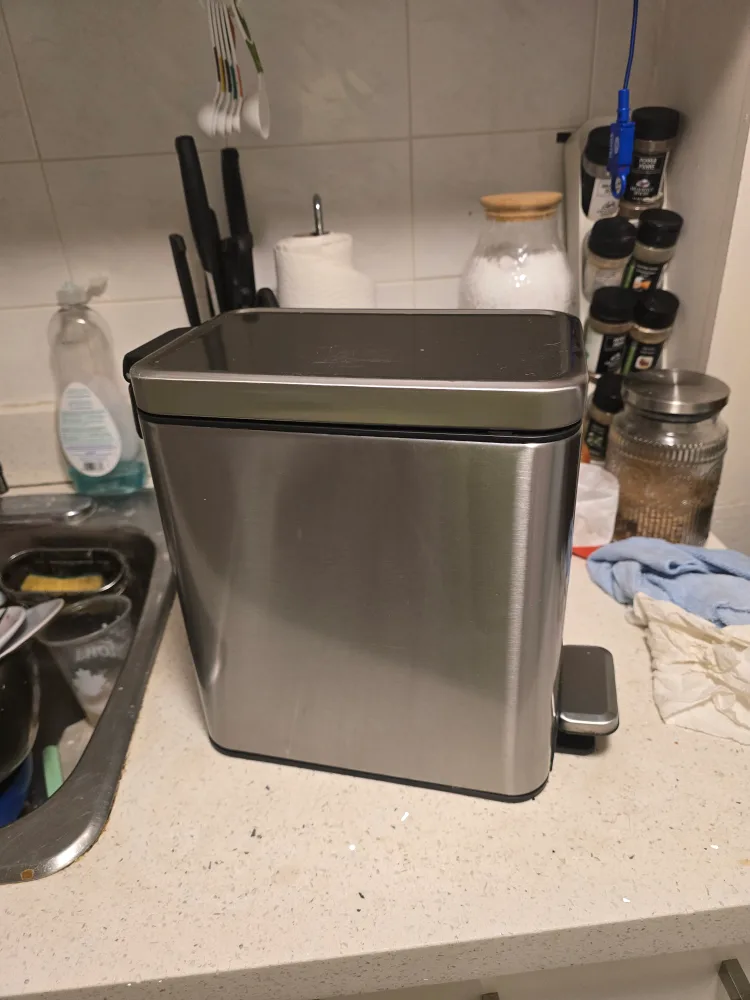 🗑️ Kohler 6L Stainless Steel Step Trash Bin image indicator(3)