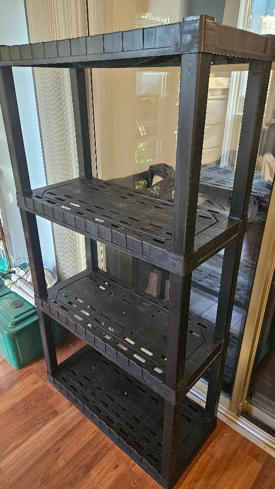 Black Plastic Shelf Unit thumbnail