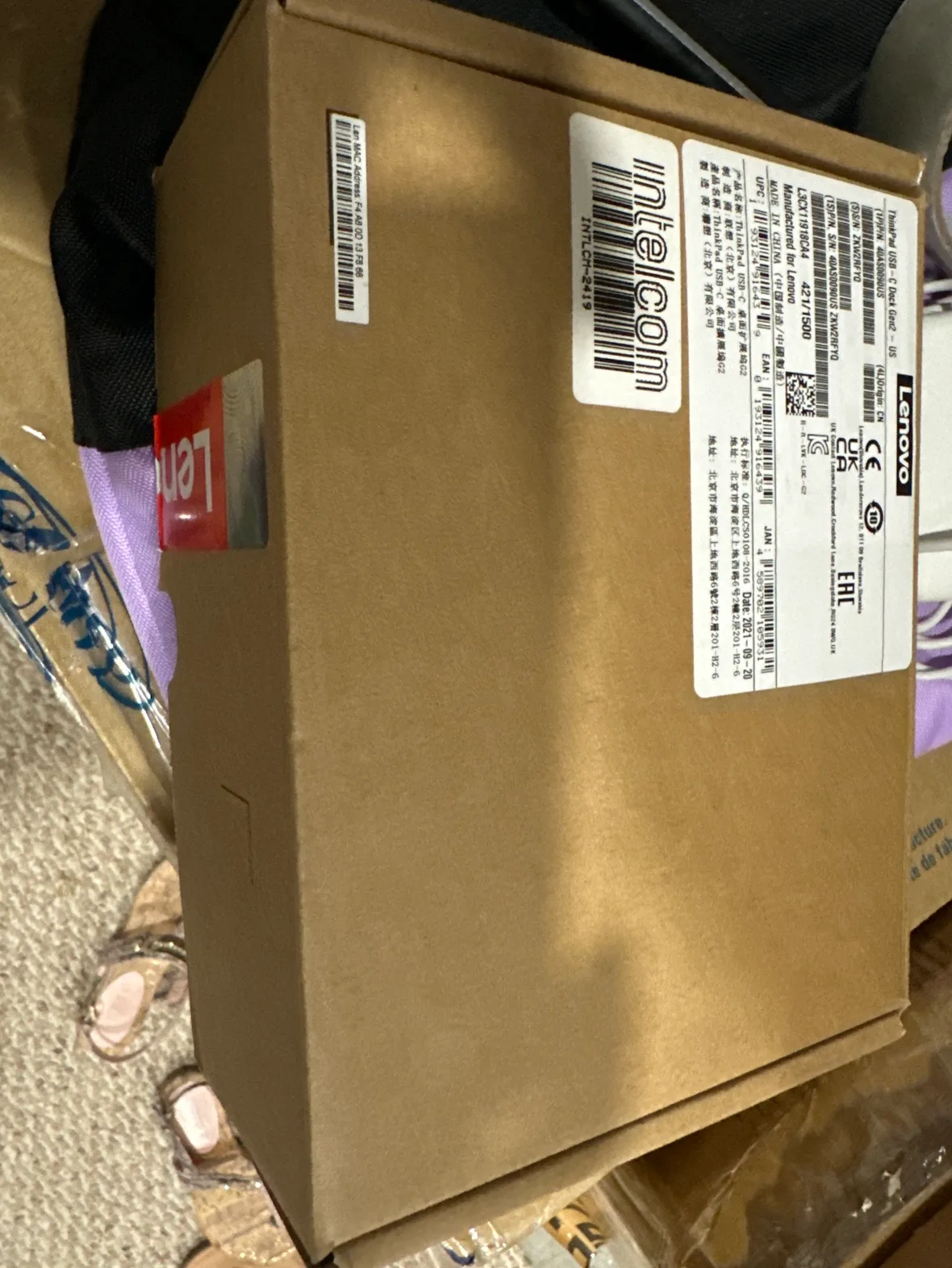 Lenovo ThinkPad USB C DOCK GENERATION 2