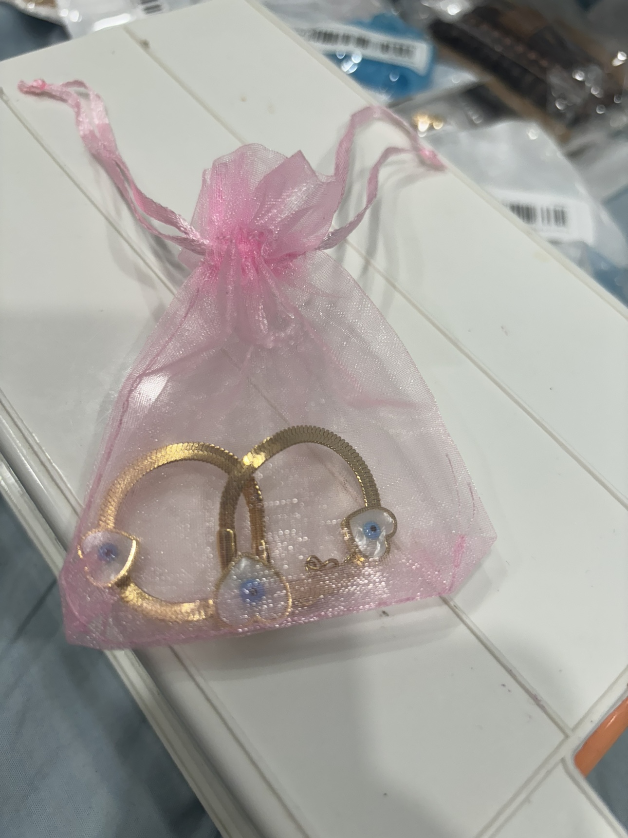 Gold Evil Eye Heart Bracelet - photo 3