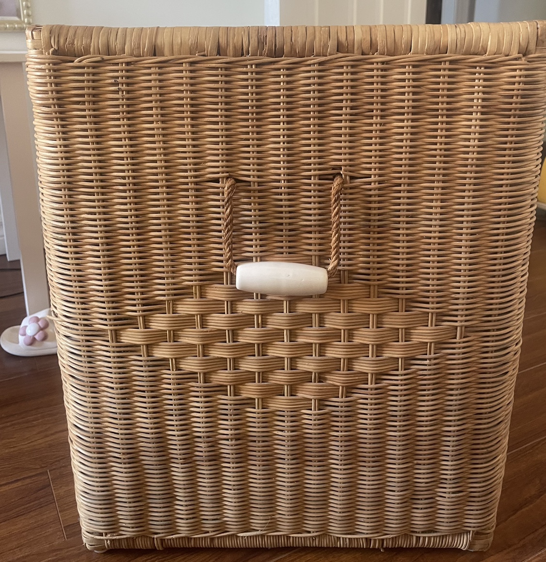 Wicker Storage Basket with Lid - photo 3