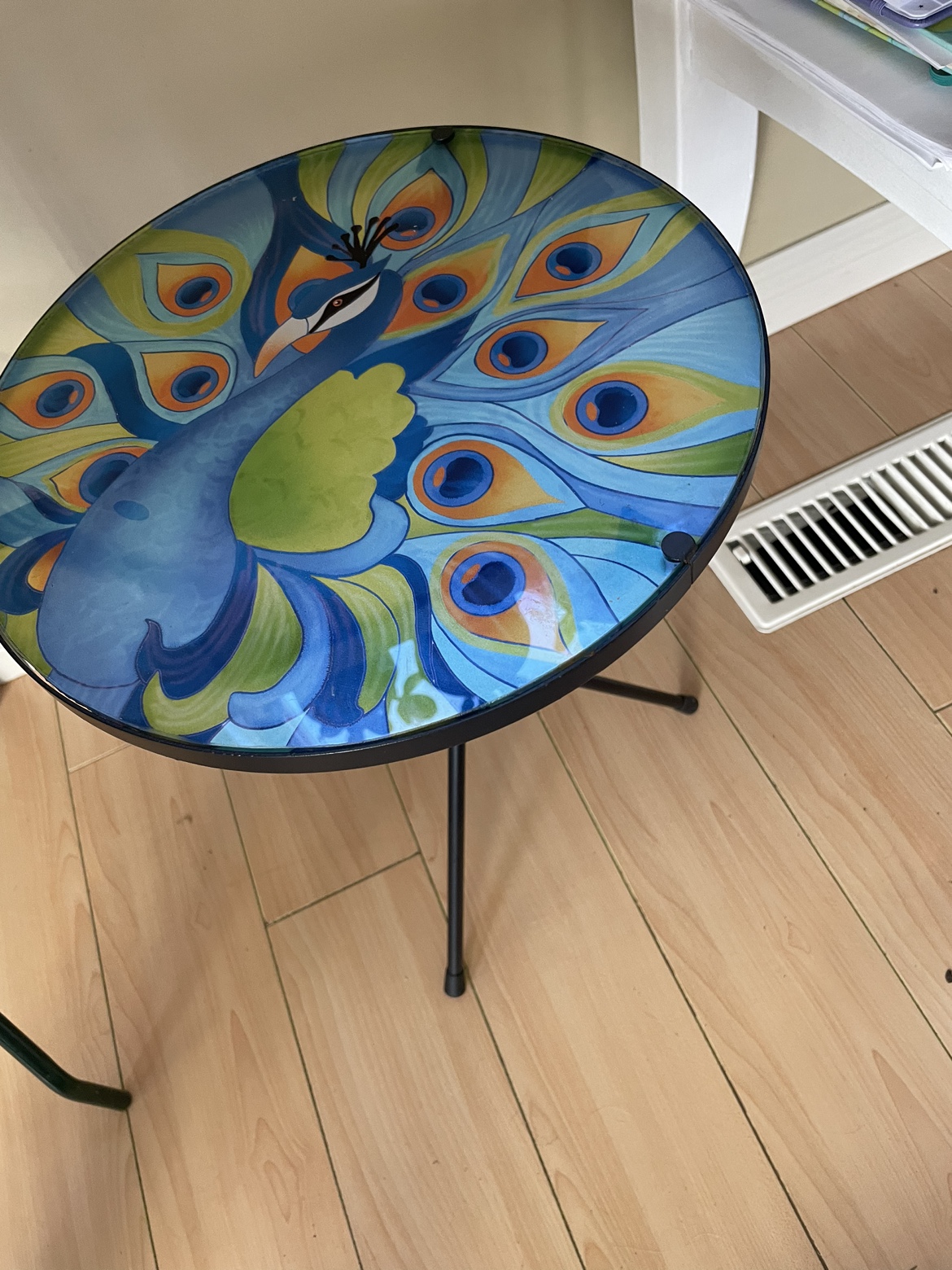 Peacock End Table