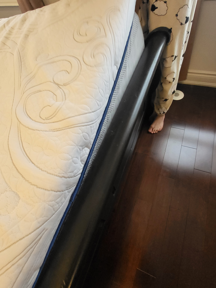 Black Sleigh Bed Frame and matres - photo 4