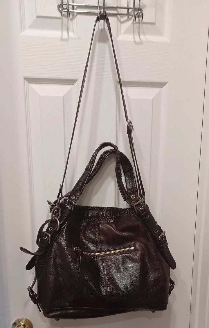 Genuine Leather Patchwork Designer Handbag image indicator(2)