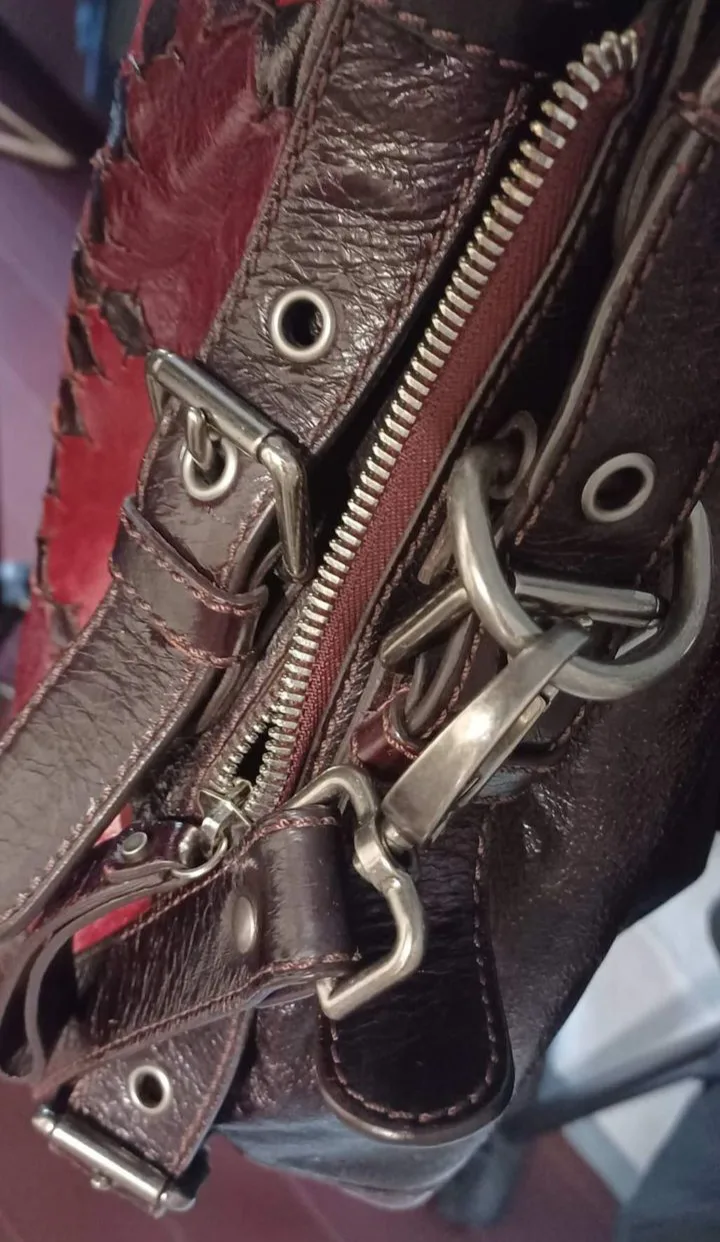 Genuine Leather Patchwork Designer Handbag image indicator(3)