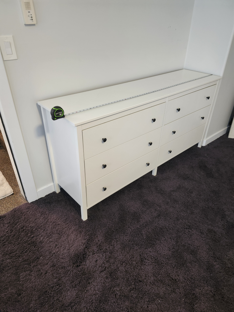 White 6 Drawer Dresser - photo 2