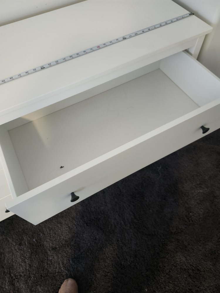 White 6 Drawer Dresser - photo 4