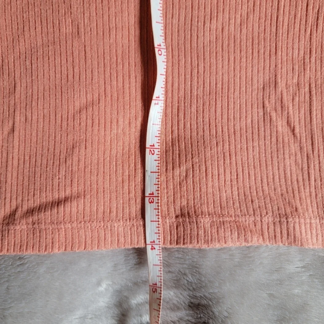 Aritzia Wilfred Free coral ribbed tshirt image indicator(3)